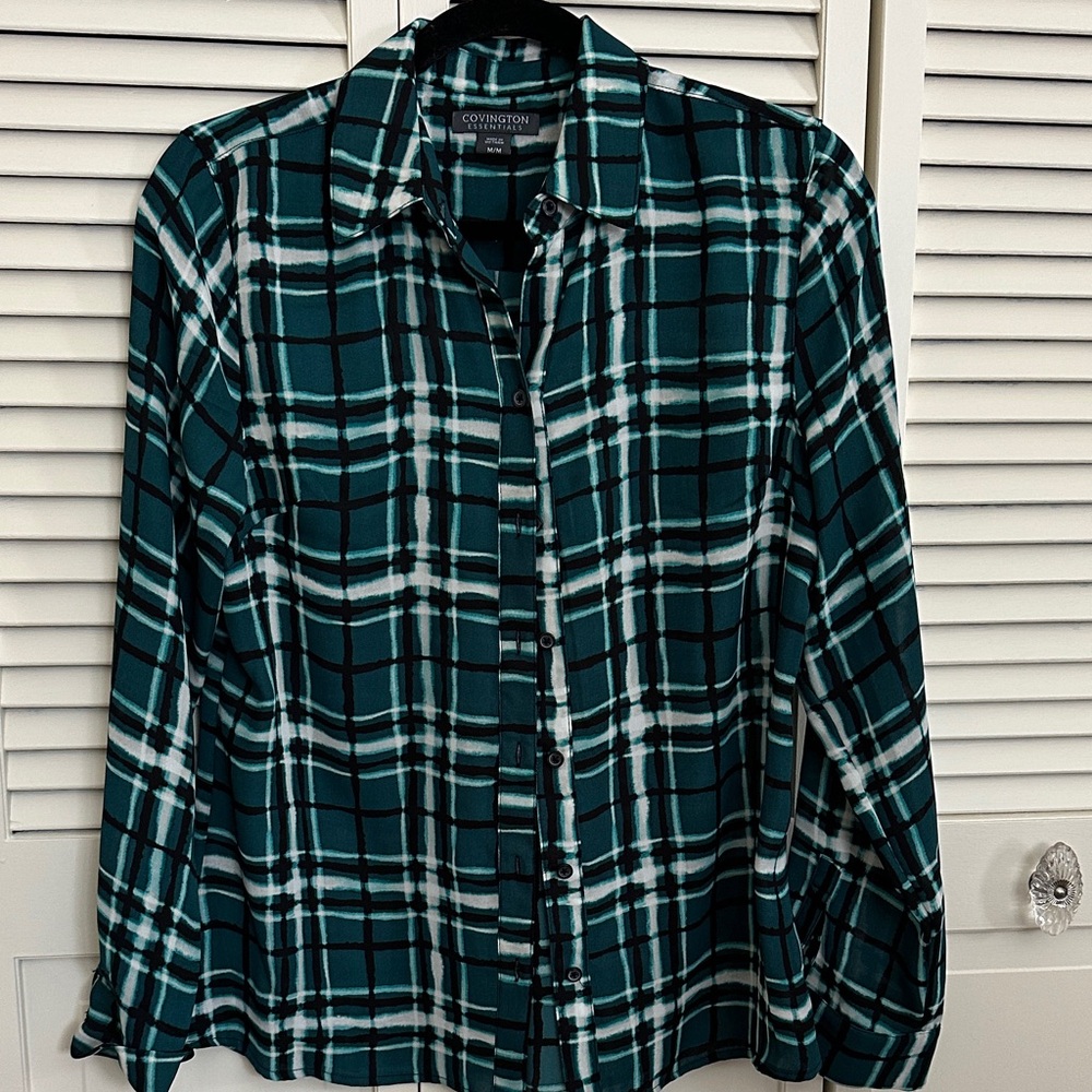 Covington essentials button-down blouse Medium